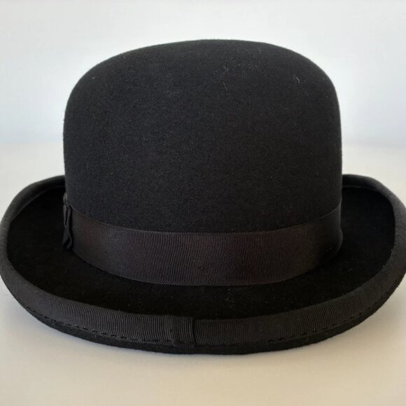 Black Bowler Hat by Christys' of London, Hand Made, 100% Wool - Picture 3 of 11
